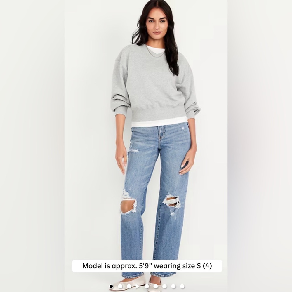 Old Navy High-Waister OG Loose Ripped Jeans - Size 12